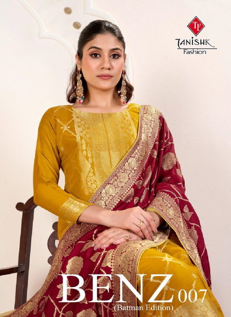 Benz 007 By Tanishk Muslin Jacquard Designer Salwar Suits Wholesale Price In Surat